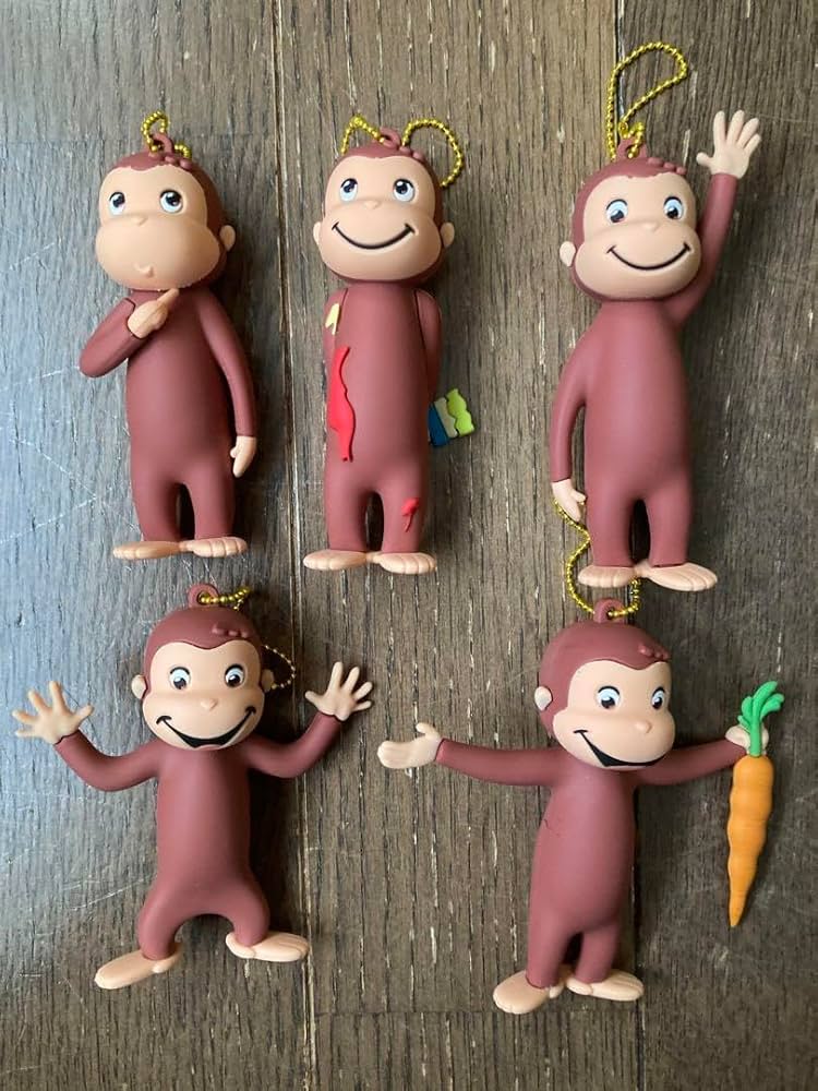おさるモンキー好きな方に！5点(新品)★マスコット/キーホルダー/マスコット サンリオ おさるのもんきち 足ぶら キーチェーンマスコット